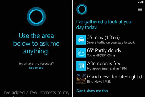 A Look At Cortana Microsofts Personal Assistant App The Washington Post