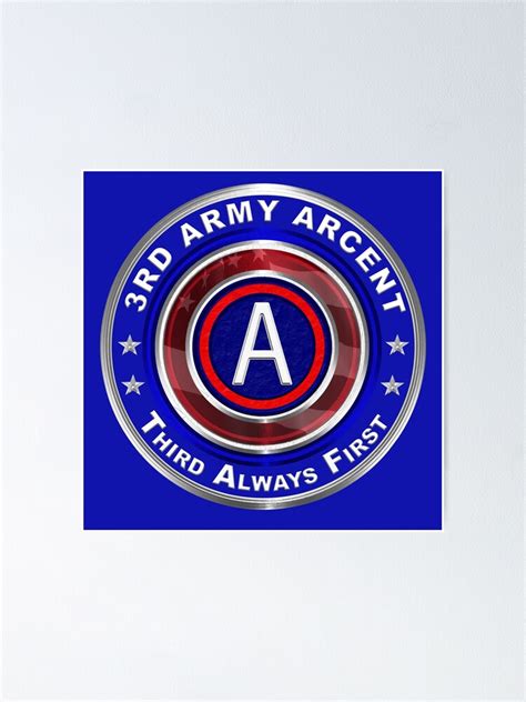 3rd Army Arcent Poster For Sale By Soldieralways Redbubble