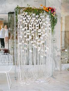 Boho Indoor Macrame Wedding Seating Chart Deer Pearl Flowers