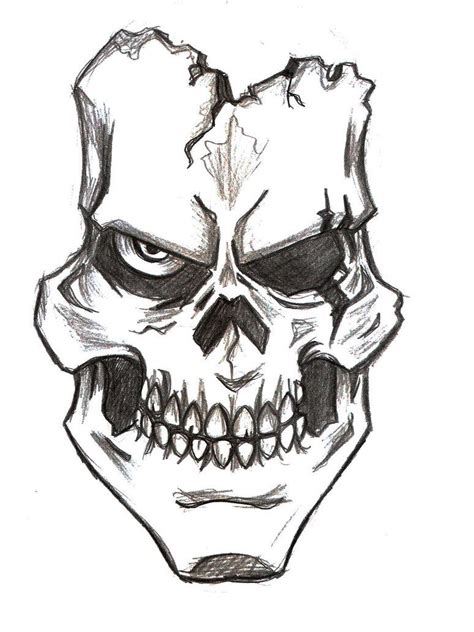 Skull Sketch Easy At Paintingvalley Com Explore Collection Of Skull Sketch Easy