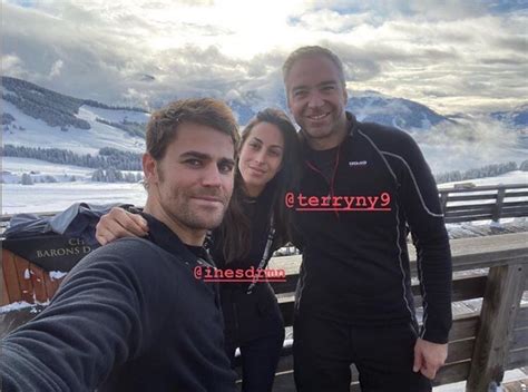 Paul Wesley And Wife Ines Enjoying The Slopes On December 2019 In