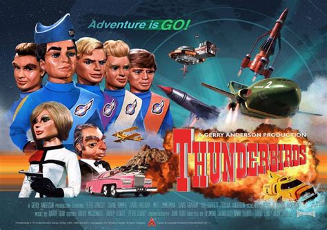 Official Thunderbirds 50th Anniversary Poster Thunderbirds Poster
