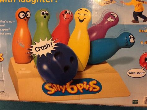 Milton Bradley Hasbro 1999 Silly Six 6 Pins Electronic Talking Bowling