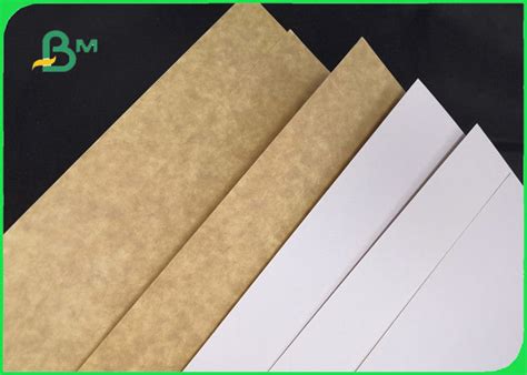 One Side Clay Coated Bleached White Top Kraft Back Liner Paper For Food