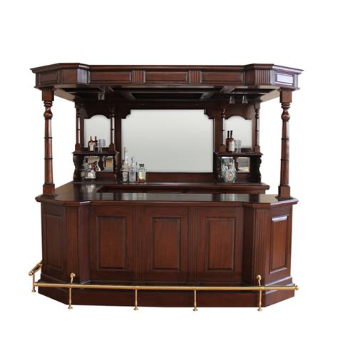 5ft Cherry Traditional Home Canopy Pub Bar Mahogany Millworks