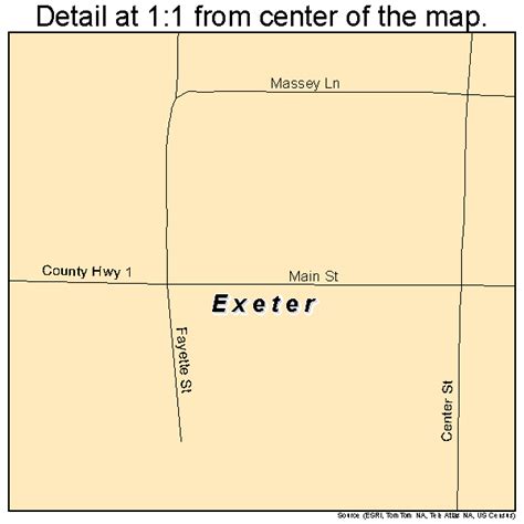 Exeter Illinois Street Map 1724699