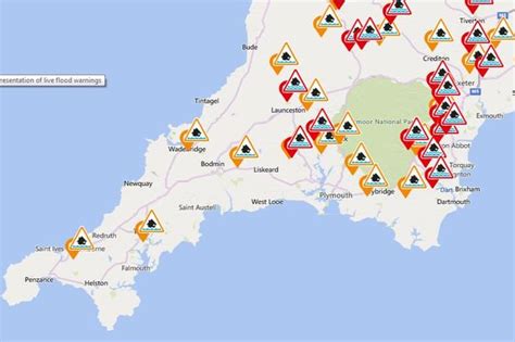 All The Flood Warnings And Alerts Across Cornwall And Devon Today