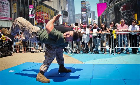Martial Art Demo During Marine Day Times Square May 27 Flickr