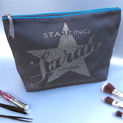 Personalised Star Luxury Washbag By Lovehart Notonthehighstreet Com