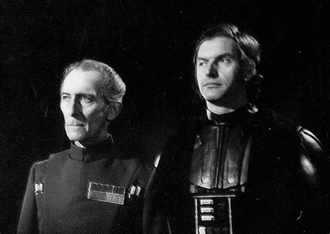 Star Wars Behind The Scenes Peter Cushing And David Prowse Star Wars