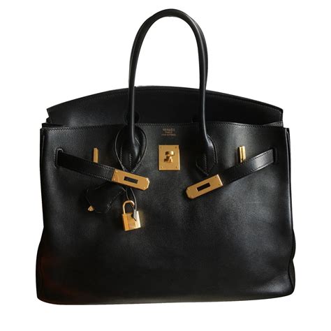 Kelly Hermès Handbags Black Leather Ref44680 Joli Closet