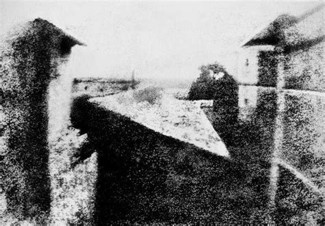 the first photograph in history taken by joseph nicéphore niépce 1826 r interestingasfuck