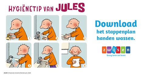 Download Het Stappenplan Handen Wassen Van Dag Jules