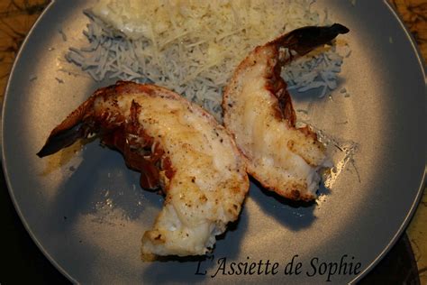 L assiette de Sophie Queues de langouste au four