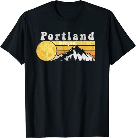 Vintage Retro 70s Portland Oregon T T Shirt Uk Fashion