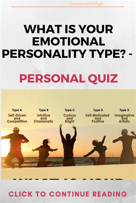 What Is Your Emotional Personality Type Personal Quiz