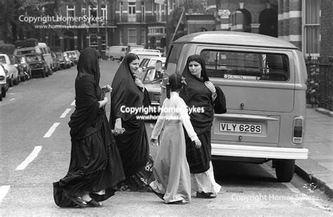 Muslim Arab Women Wear Burqua London 1970s Britain Flickr