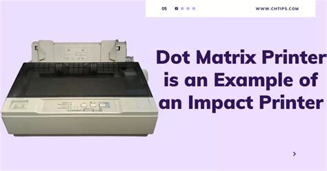 Top 5 Examples Of Dot Matrix Printers Which Type Of Printer Is Dot