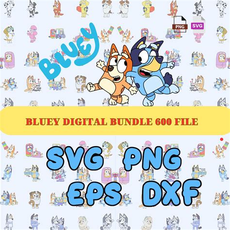 Bluey Bundle Svg Png Bluey Alphabet Font Bluey Cut Files Etsy Australia