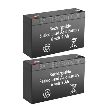 Batteryguy 6v 9ah High Rate Rechargeable Sealed Lead Acid Battery