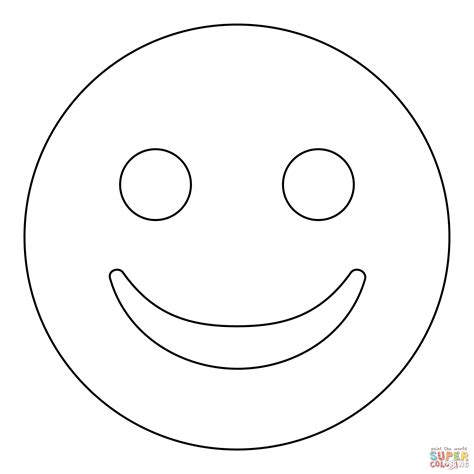 Emoji Coloring Page Smiley Face FREE Printable The Art Kit Coloring Library