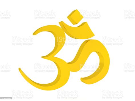 3d Rendering Of Gold Om Symbol Stock Photo Download Image Now