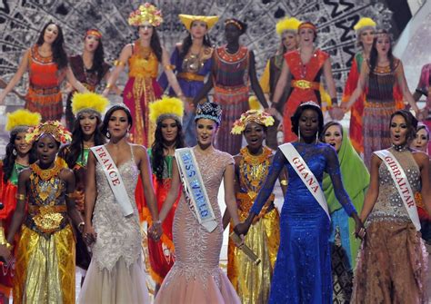 Miss France, Miss World, Miss Ghana, et Miss Gibraltar. | Miss mundo