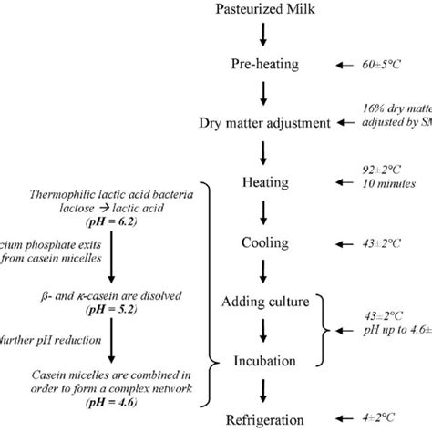 Flow Chart Of Yogurt Production Download Scientific Diagram