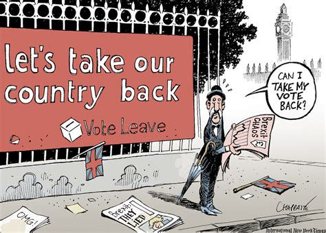 Brexit Hangover Globecartoon Political Cartoons Patrick Chappatte