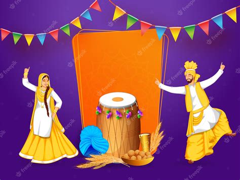Premium Vector Illustration Of Punjabi Festival Baisakhi Or Vaisakhi
