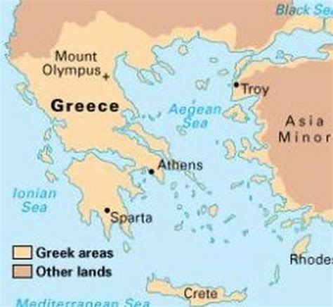 Cities Of Ancient Greece Physical Features Of Greece