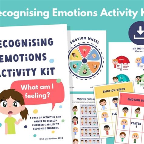Identifying Emotions Activity Printable For Kids Emotional Etsy
