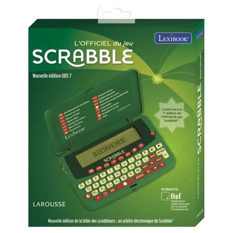 Lexibook Dictionnaire Electronique Officiel Du Jeu De Scrabble Deluxe