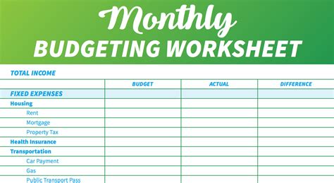 completely  easy   budget templates