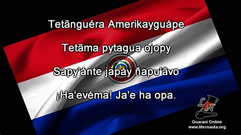 Comercio exterior y soberanía nacional. Ñane Retâ Purahéi Guasu - Himno Nacional del Paraguay en Guaraní - YouTube