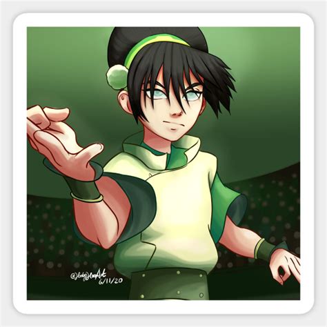 Toph Beifong Avatar The Last Airbender Sticker Teepublic Uk