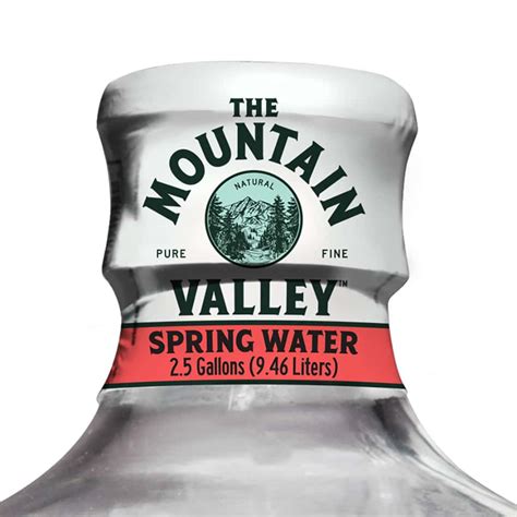 The Mountain Valley Water Bottled Spring Water 25 Gallon Bottled Water