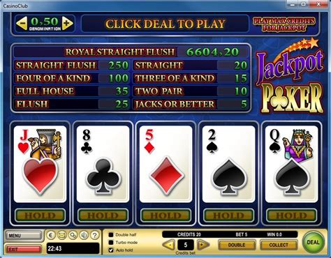 But with live draw games becoming much less popular since the poker boom, by far the best place to play is online. +0.5% player edge video poker jackpot | Video poker ...
