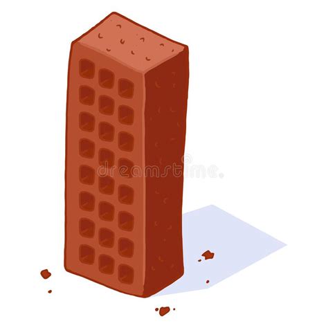 Brick Icon Drawing Vector Illustration Of Red Brick Building Hand