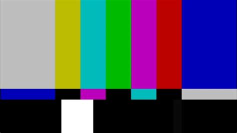 Color Bars Test Card Screen With Sine Tone Youtube