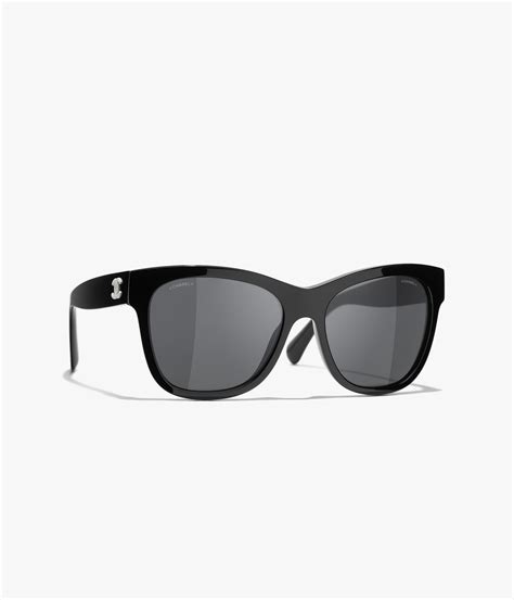 Sunglasses Square Sunglasses Metal Calfskin And Imitation Pearls