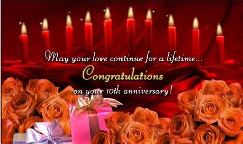 10th Anniversary Wishes For Couples Happy Anniversary Wishes Happy