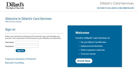 Dillard's credit card late fees and penalties. dillards.myonlineresourcecenter.com - Access To Dillard's Credit Card Account