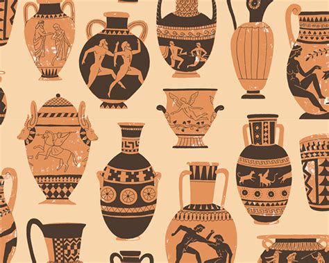 Copyright free images of ancient roman fashion from my personal collection for you to use in your art work. Greek Pottery pattern on Behance