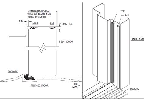 Pemko Pemkostcset 4a36x80bl Stc 4a Acoustic Seal Set For 36 X 80 Doors