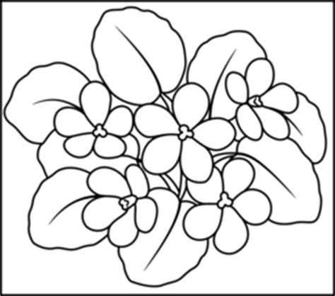 Violet Coloring Page. Printables. Apps for Kids.