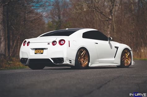 Nissan Gt R R35 White Incurve Mb Sv5 Wheel Front