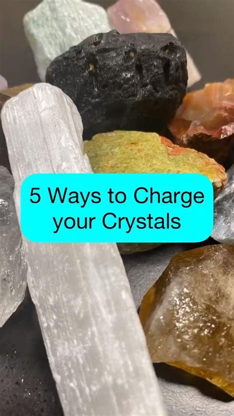 5 Ways To Charge Your Crystals Video Crystals Crystal Healing