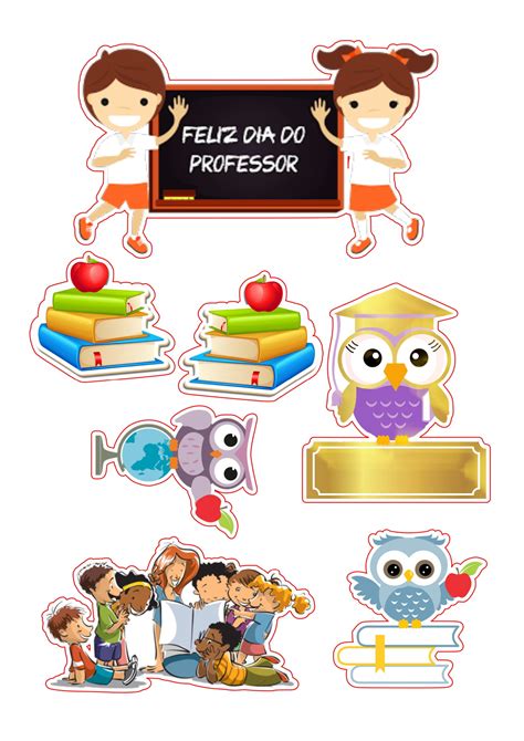 Topo De Bolo Professora Para Imprimir