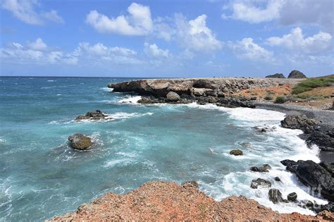 Black Sand Stone Beach On Arubas East Coast Photograph By Dejavu Designs